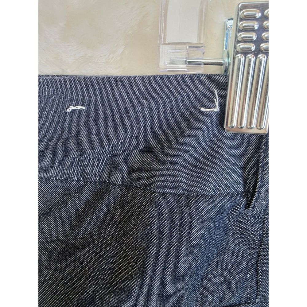 Ann Taylor Factory Navy Blue Chambray Cotton Stretch Shorts Womens‎ 16 583416 - Picture 5 of 8